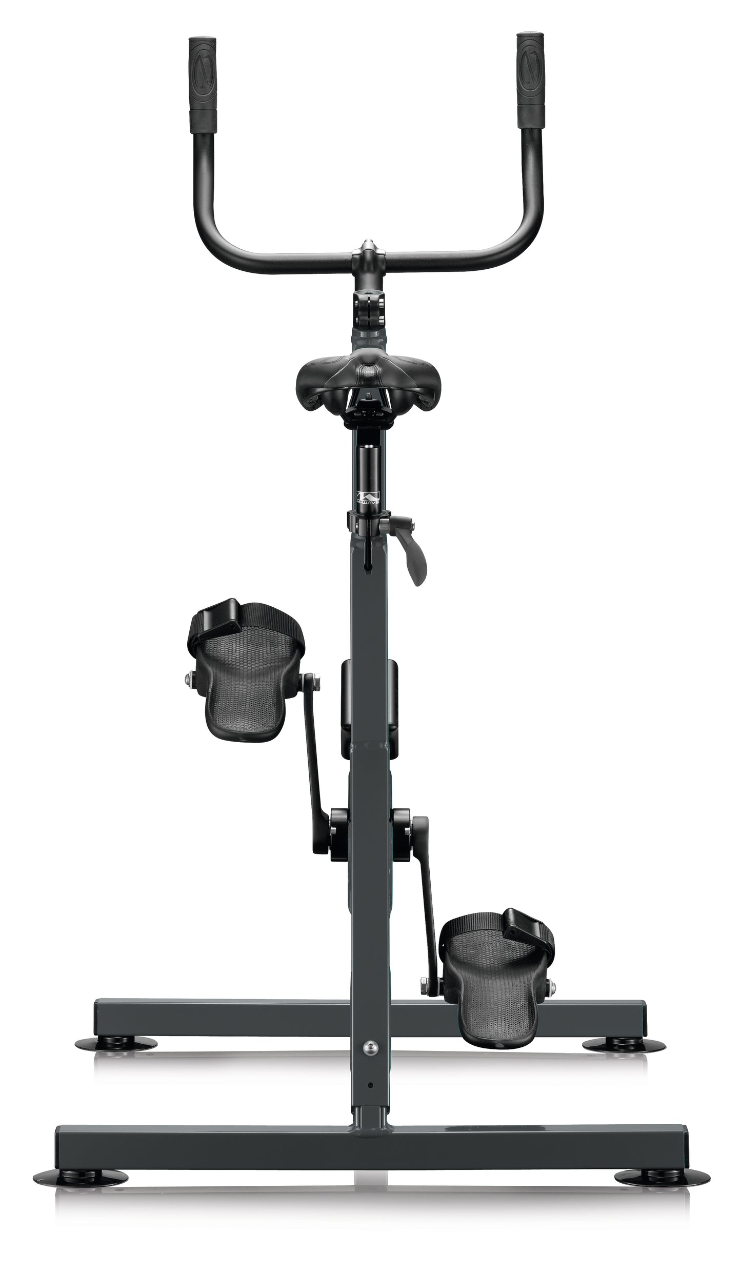 AquaNess V2 The Active aquatic exercise bike featuring a corrosion-resistant frame, adjustable saddle, ergonomic handlebars, and secure foot pedals with straps. The water cycling bike is shown in a studio setting and is designed for aquatic fitness, pool workouts, rehabilitation, and low-impact cardiovascular training.