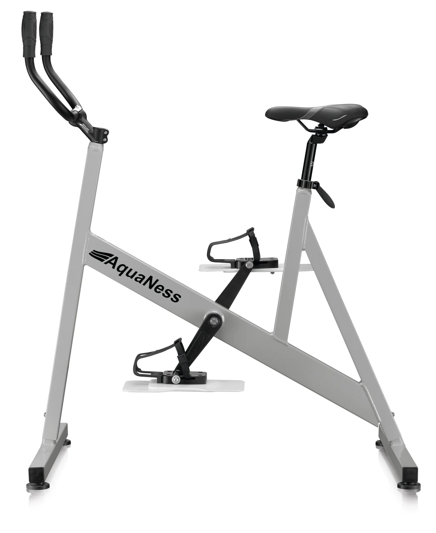 Aquatec Aquabike designed for aquatic cycling, low-impact cardio workouts, and water-based fitness training. Built for use in pool environments, this aquatic exercise bike supports cardiovascular conditioning, muscle strengthening, rehabilitation, and overall wellness through smooth underwater movement.