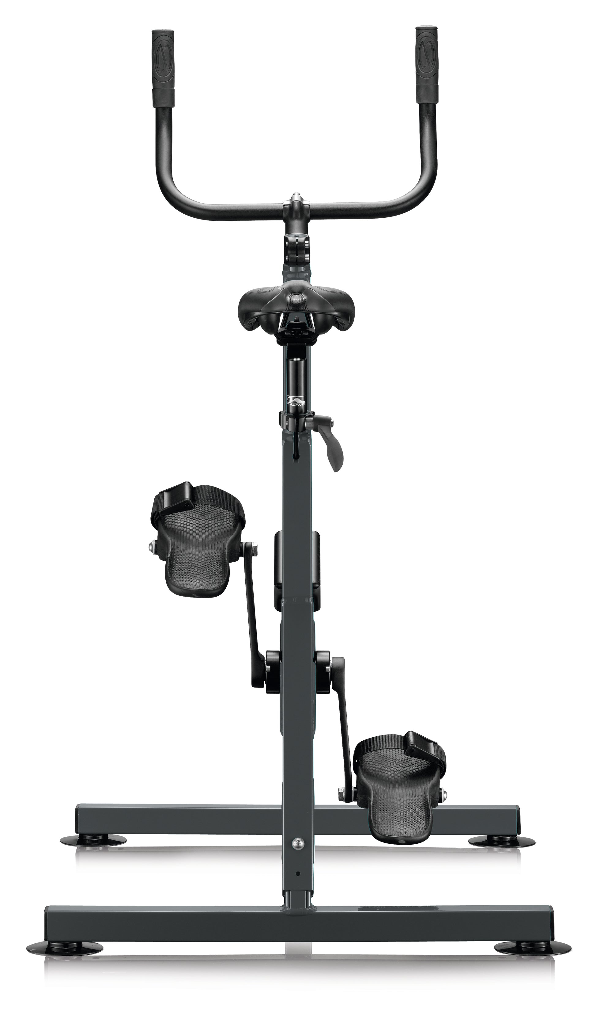 AquaNess V2 The Active aquatic exercise bike featuring a corrosion-resistant frame, adjustable saddle, ergonomic handlebars, and secure foot pedals with straps. The water cycling bike is shown in a studio setting and is designed for aquatic fitness, pool workouts, rehabilitation, and low-impact cardiovascular training.