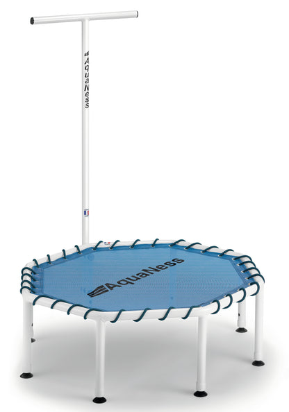 Aquatec Aqua Trampoline designed for aquatic fitness, cardio workouts, and low-impact exercise in the water. Featuring a durable frame and resilient jumping surface, this pool trampoline supports balance training, coordination, rehabilitation, and full-body conditioning in aquatic environments.
