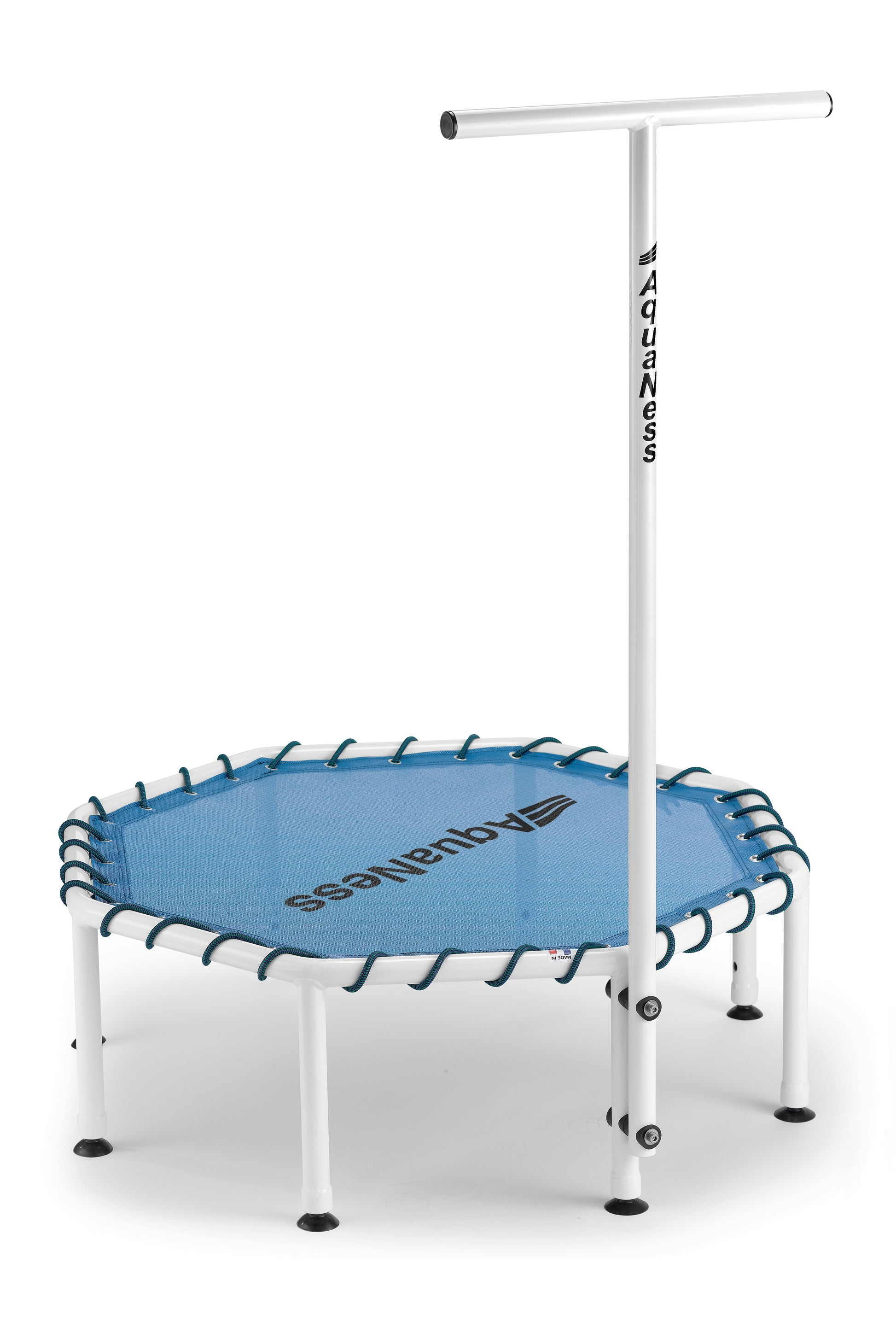 Aquatec Aqua Trampoline designed for aquatic fitness, cardio workouts, and low-impact exercise in the water. Featuring a durable frame and resilient jumping surface, this pool trampoline supports balance training, coordination, rehabilitation, and full-body conditioning in aquatic environments.
