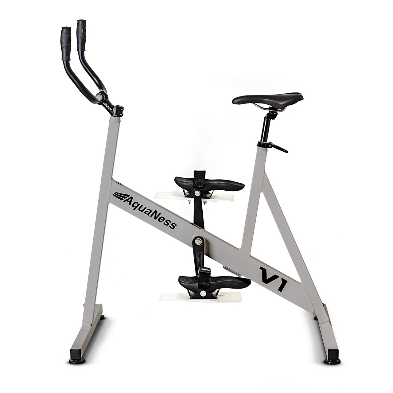 Aquatec Aquabike designed for aquatic cycling, low-impact cardio workouts, and water-based fitness training. Built for use in pool environments, this aquatic exercise bike supports cardiovascular conditioning, muscle strengthening, rehabilitation, and overall wellness through smooth underwater movement.
